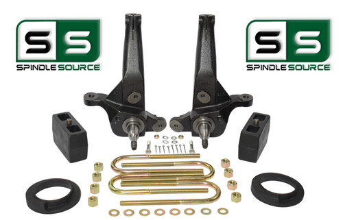 2001 - 2009 Ford Ranger 2WD 5"/4"  Lift Kit  Spindles /Rear Blocks/Coil Spacers