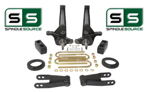 01-10 Ford Ranger 2WD 5"/5" Lift Kit Spindles/Coil Spacers/Rear Blocks/ShacklesÂ 