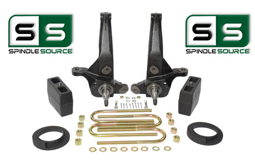 2001 - 2009 Ford Ranger 2WD 5"/5"  Lift Kit  Spindles /Coil Spacers/Rear Blocks