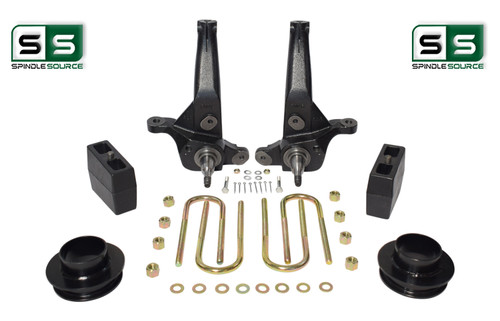 2001 - 2009 Ford Ranger 2WD 7"/5"  Lift Kit  Spindles /Coil Spacers/Rear Blocks