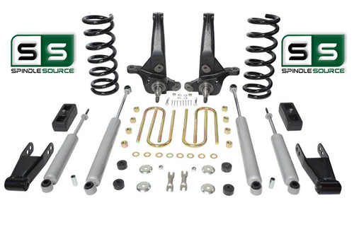 2001 - 2009 Ford Ranger 2WD 6"/ 3" Lift Kit Spindles/Coils/Blocks/Shackle/4Shocks SPR: 3, G, or H