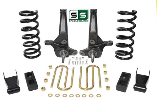 01-10 Ford Ranger 2WD 6"/4" Lift Kit 6 Cyl Spindles/ Fr Coils/ Shackles/ Blocks