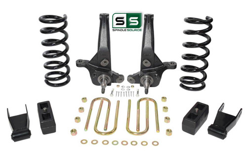 2001 - 2009 Ford Ranger 2WD 7"/5" Lift Kit Spindles/ Fr Coils/ Shackles/ Blocks SPR: 2, A, J, or C