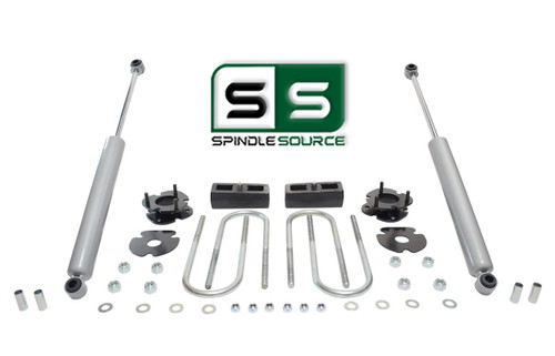 2.5"/2" SPACERS , BLOCKS , RR SHOCKS FITS 2005-2011 DODGE DAKOTA 2WD W/3" AXLE