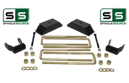 2" / 1.5" LEAF PACK / SHACKLE LIFT KIT  FITS 1999-2004 FORD F250 / F350 4WD