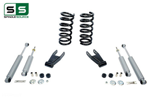 99 - 06 Silverado / Sierra 1500 (V6)  2" / 2" Coil Drop Kit + Shocks