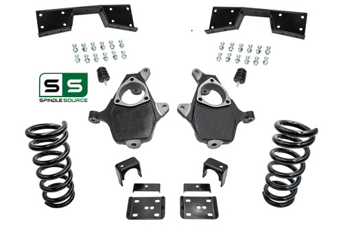 4"/6" Spindle Drop / Notch Kit Fits 99-00 Chevy Silverado/GMC Sierra 1500 V8