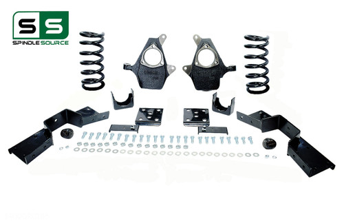 99 - 00 Silverado / Sierra 1500 (V8)  4" / 6" Coil Drop Kit + C-Notch