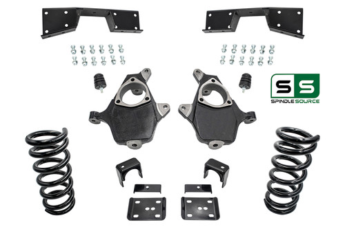 4"/6" Spindle Drop / Notch Kit Fits 01-06 Chevy Silverado/GMC Sierra 1500 V6