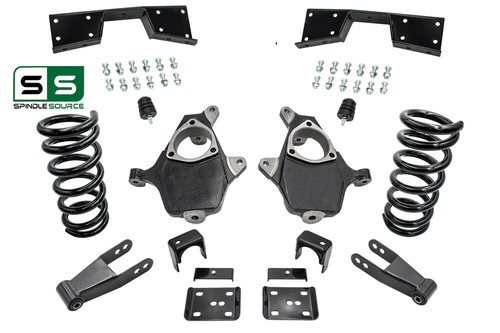 4"/7"-8" Spindles Flip Notch Kit Fits 99-00 Chevy Silverado / GMC Sierra 1500 V8