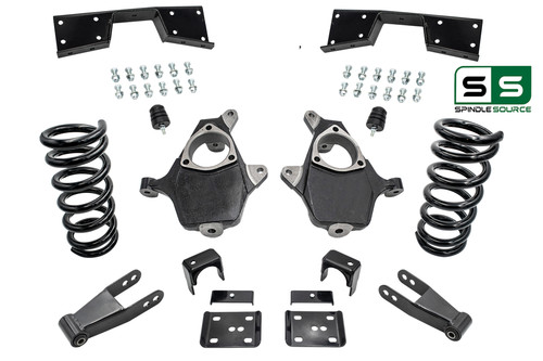 4"/7"-8" Spindles Flip Notch Kit Fits 99-00 Chevy Silverado / GMC Sierra 1500 V6