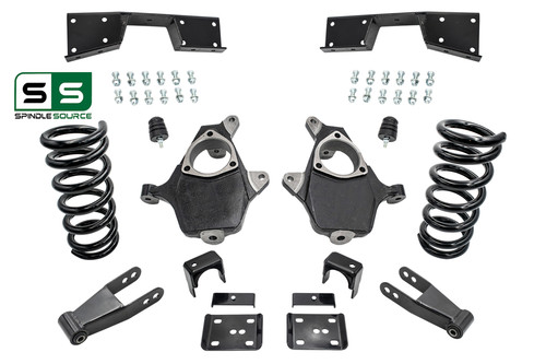 4"/7"-8" Spindles Flip Notch Kit Fits 01-06 Chevy Silverado / GMC Sierra 1500 V8