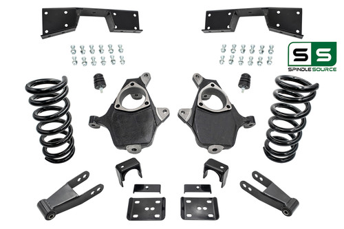 4"/7"-8" Spindles Flip Notch Kit Fits 01-06 Chevy Silverado / GMC Sierra 1500 V6