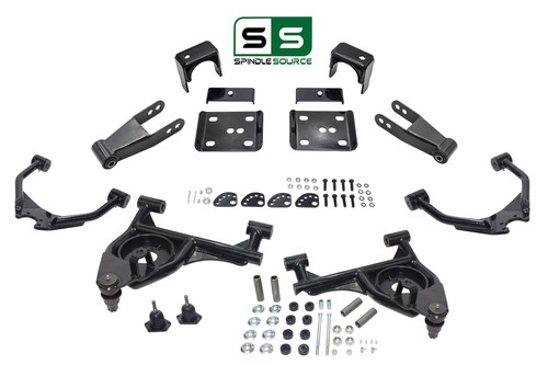 4"/7"-8" Drop Control Arms+Flip Kit Fits 99-06  Chevy Silverado/GMC Sierra 1500