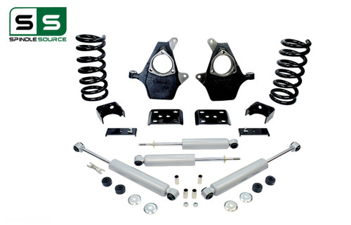 99 - 06 Silverado / Sierra 1500 (V6)  5" / 6" Drop Kit + Shocks