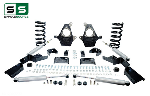 01 - 06 Silverado / Sierra 1500 (V6)  5" / 6" Drop Kit + Shocks, C-Notch