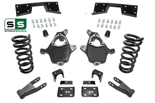 5"/7"-8" Spindles Coils Flip Notch Fits 99-00 Chevy Silverado/GMC Sierra 1500 V8
