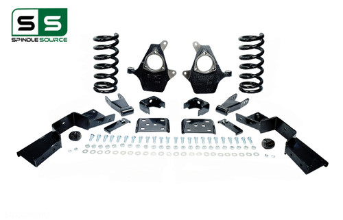 99 - 00 Silverado / Sierra 1500 (V8)  5" / 7" Coil Drop Kit + C-Notch