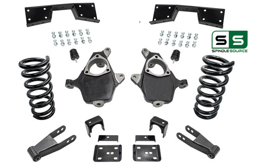 5"/7"-8" Spindles Coils Flip Notch Fits 99-00 Chevy Silverado/GMC Sierra 1500 V6