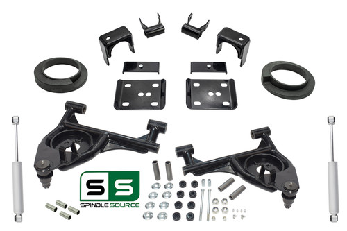 3"/5" Drop Arm Kit + Shocks   Fits 99-06 Chevrolet Silverado/GMC Sierra 1500