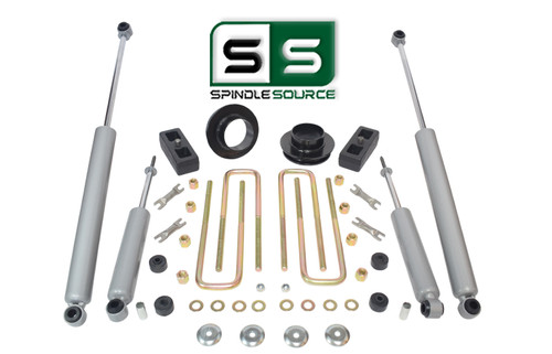 3"/2" FR SPACERS,BLOCKS,4 SHOCKS W/O.L. FITS 88-00 CHEVY C2500/C3500 2WD 8 LUG