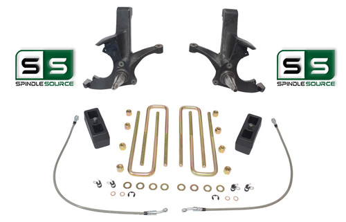 4.5"/3" SPINDLES,LIFT BLOCKS W/OUT O.L. FITS 88-00 CHEVY C2500/C3500 2WD 8 LUG