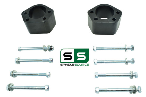 92 - 99 Chevrolet Suburban C1500 / K1500 2WD / 4WD 2" Thick Steel Ball Joint Spacers