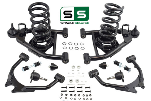 1988 - 1998 Chevy GMC C1500 4" Drop Upper Lower Arms (w/ 2" v8 Drop Coils)