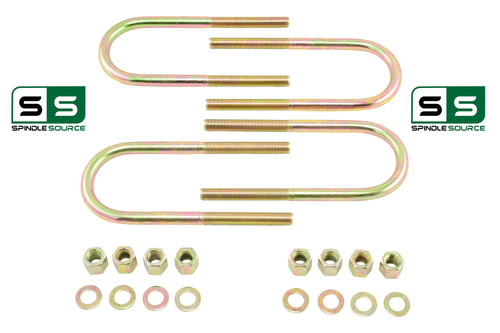 Grade 8 Flip Kit U-Bolts for 1997 - 2003 Ford F-150, 2004 w/ Heritage 2WD