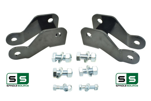 Steel Rear Lowering Shock Extenders FOR 88-98 Chevy / GMC C2500 / K2500 6 Lug