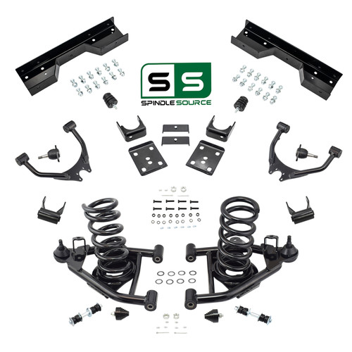 4" / 5" Control Arm Drop Kit for 88-98 Chevy / GMC C1500 V6 w/ C-Notch
