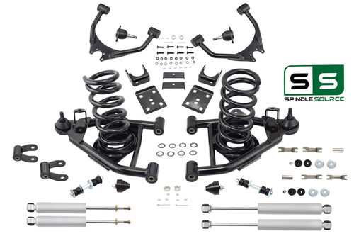 4" / 5" Control Arm Drop Kit for 88-98 Chevy / GMC C1500 V6 w/ Shocks