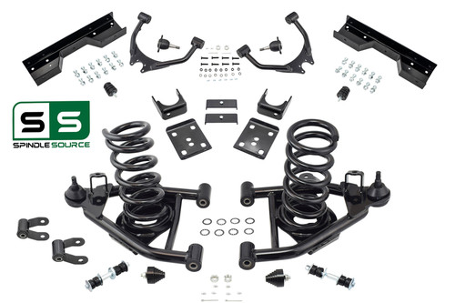 4" / 5" Control Arm Drop Kit for 88-98 Chevy / GMC C1500 V8 / C-Notch