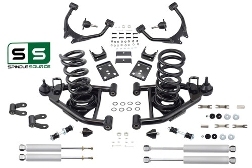 4" / 5" Control Arm Drop Kit for 88-98 Chevy / GMC C1500 V8 w/ Shocks