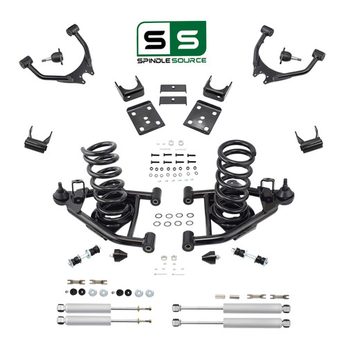 4" / 5" Control Arm Drop Kit for 88-98 Chevy / GMC C1500 V8 w/ Shocks