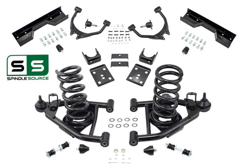 4" / 6" Control Arm Drop Kit for 88-98 Chevy / GMC C1500 V8 / C-Notch