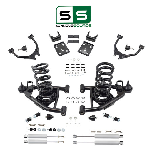 4" / 6" Control Arm Drop Kit for 88-98 Chevy / GMC C1500 V8 w/ Shocks