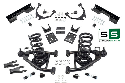 4" / 7" Control Arm Drop Kit for 88-98 Chevy / GMC C1500 V6 w/ C-Notch