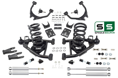 4" / 7" Control Arm Drop Kit for 88-98 Chevy / GMC C1500 V6 w/ Shocks