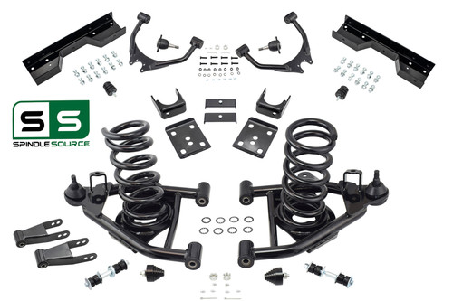 4" / 7" Control Arm Drop Kit for 88-98 Chevy / GMC C1500 V8 / C-Notch