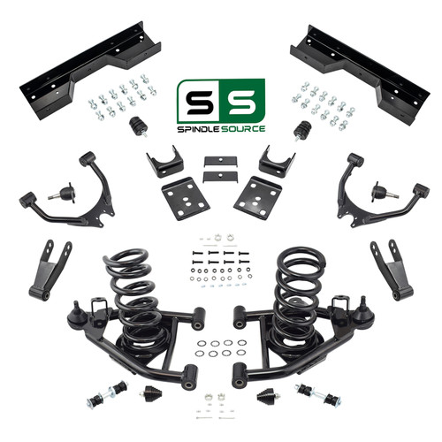 4" / 7" Control Arm Drop Kit for 88-98 Chevy / GMC C1500 V8 / C-Notch