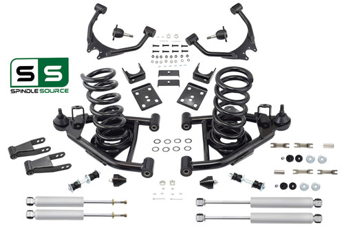 4" / 7" Control Arm Drop Kit for 88-98 Chevy / GMC C1500 V8 w/ Shocks