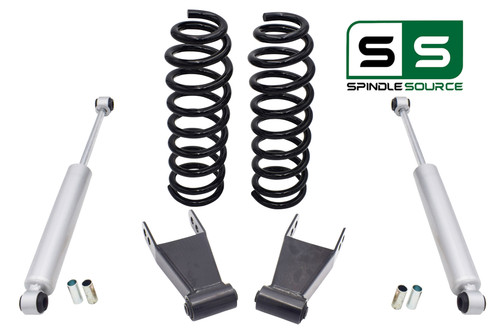 2" / 3" Drop Kit Coil Springs Shackles + Shocks FOR 04 - 08 Ford F-150 V6