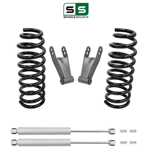 2/2-3 Lowering Kit for 2004-2008 Ford F-150 2WD/4WD V8 – Coils, Shackles, Rear Shocks