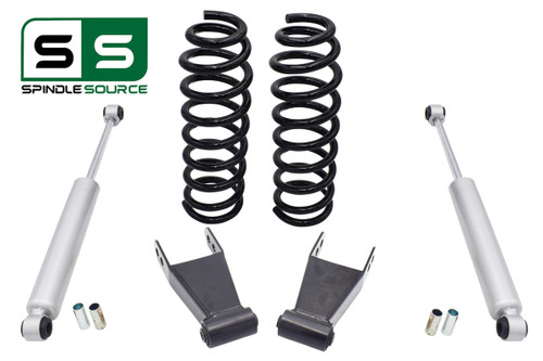 2" / 3" Drop Kit Coil Springs Shackles + Shocks FOR 04 - 08 Ford F-150 2WD V8
