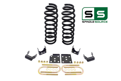 2" / 5" Lowering Drop Kit Coil Springs Shackles FOR 04 - 08 Ford F-150 2WD V6