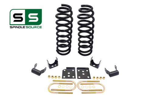 2" / 5" Lowering Drop Kit Coil Springs Shackles FOR 04 - 08 Ford F-150 2WD V8