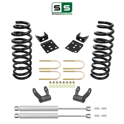 3/5 Lowering Kit for 2004-2008 Ford F-150 2WD/4WD V8 – Coils, Flip Kit, Rear Shocks