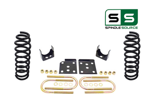 3" / 6" Lowering Drop Kit Coil Springs Shackles FOR 04 - 08 Ford F-150 2WD V6