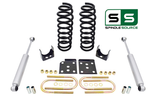 3" / 6" Drop Kit Coil Springs Shackles + Shocks FOR 04 - 08 Ford F-150 2WD V6
